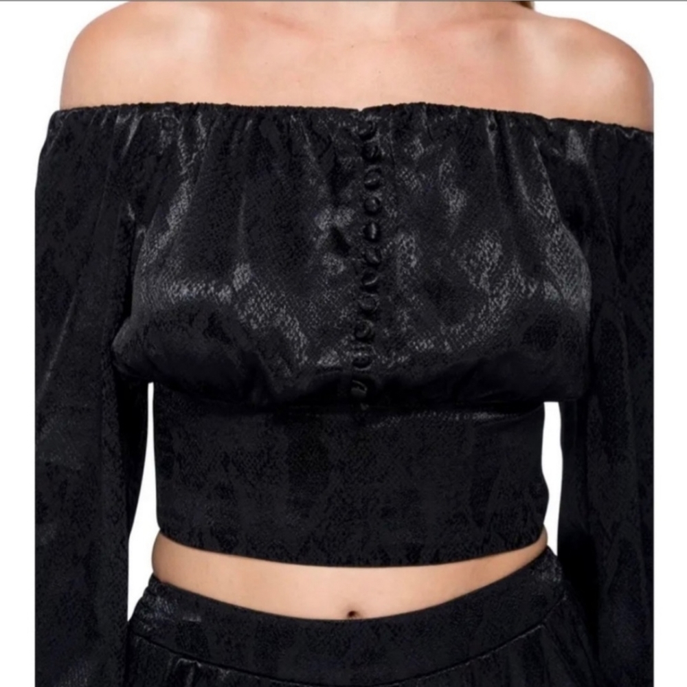 AFRM Small Black Off the Shoulder Top